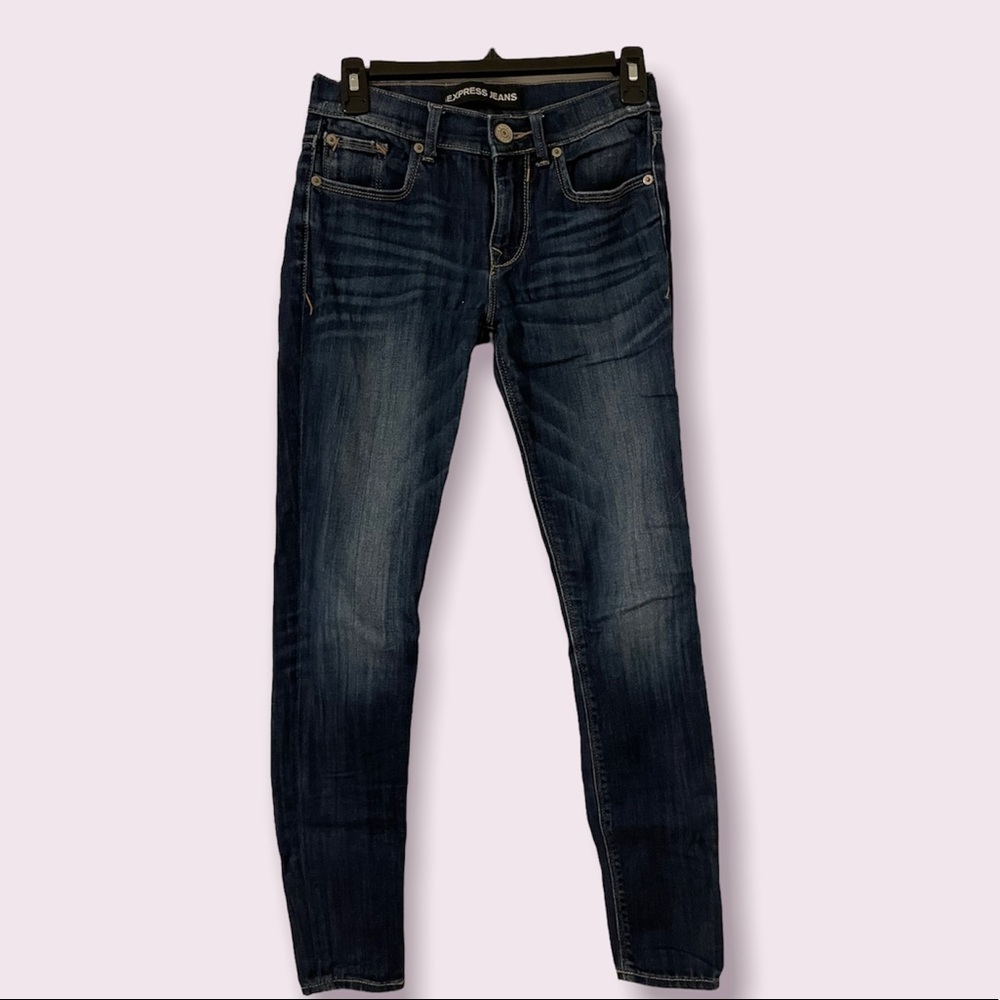 Skinny Jeans in great condition. Express Jeans. Size 0. Blue